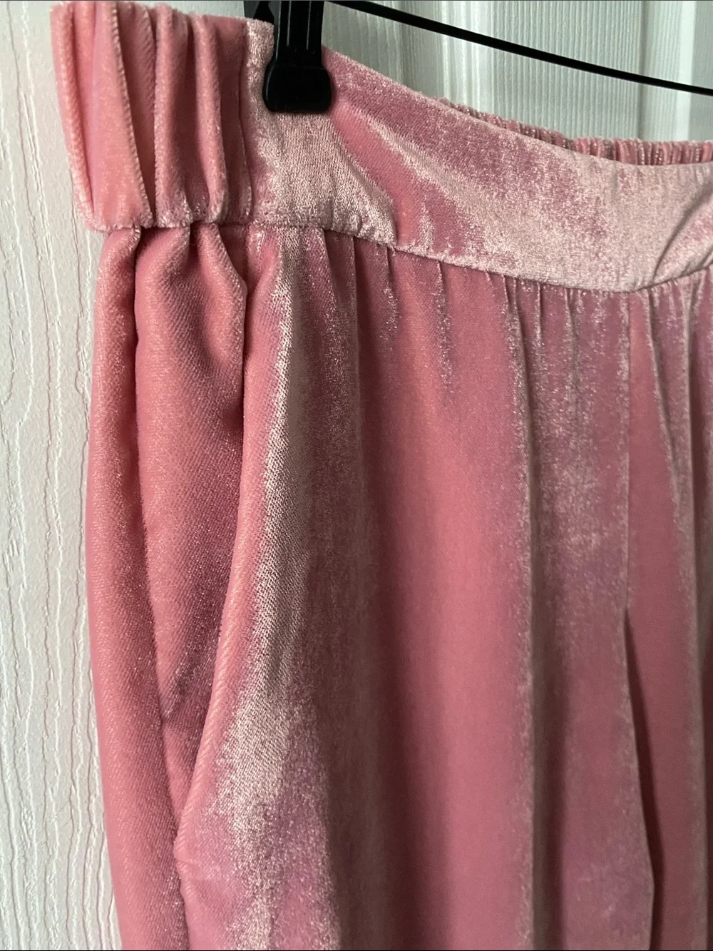 J. Crew Dusty Rose Velvet Lounge Pants